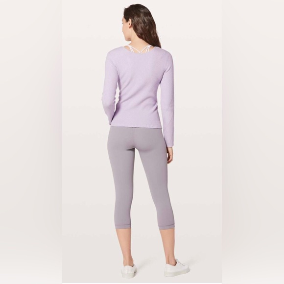 Lululemon, Wrap It Back Sweater, Faint Lavender, Size 6 - Picture 6 of 10